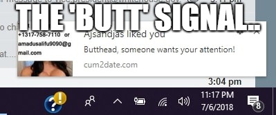 the butt signal meme